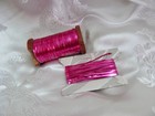 Shiny Pink Antique Real Metal Thread Tinsel France French Fly Tying 10 Yds  615