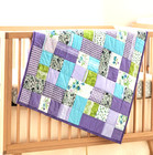 Baby Quilt Handmade Girl s Heirloom Purple Floral Lace  Ribbons Crib Blanket New