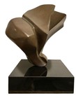 Vintage Betty Gilman  american  1924-2017  Bronze Art Sculpture On Marble Base