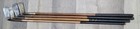 4 Antique Vintage Scottish Made Hickory Wood Shaft Golf Club Putters 2 Are Brass