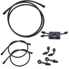 Smoky Black Brake Lines Kit For Harley 14-17 Low Rider With Abs Dual Disk