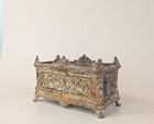 Antique French Cast Iron Planter Jardiniere Napoleon Iii Ornate Rustic Garden