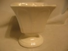  Vintage Usa Pottery Pedestal Planter Pot White 