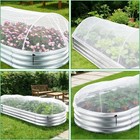2 Pack Garden Mesh Netting For Raised Beds Plant Covers Fit 4x2 2x2 6x3 8x4 Ft