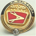  desoto Co  Salesman Employee Award Forward Look Emblem 10k Tie lapel Pin Dodge