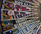 Vintage Rare Find 1990s 30 Lot All 30 Mlb Teams Full-size Pennants Free Shipping