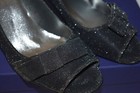 Stewart Weitzman Silver Heels Peep Toe Shoes Size 8 5