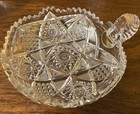 European Lead Cut Crystal Bonbon Dish