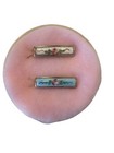 Pair  2  Enameled Art Deco Era 1920 s To 1930 s Antique Enamel Barrettes