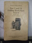 Vintage Kodak Hawkeye Model B No  2a Camera  Case   Manual