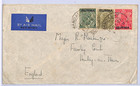 Burma Kgv India Overprints Air Mail Cover Mandalay 1937 Henley-on-thames Wh88
