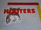 Vintage Hooters Dine In Restaurant W  Owl 13  Metal Wings Beer Gasoline Oil Sign