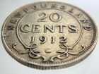 1912 Newfoundland Canada 20 Cents Km  15 Circulated Coin Z877