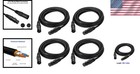 4 Pack 10ft Dmx Cable  3 Pin Xlr Male To Female Stage Light Wire