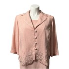 Danny   Nicole Women   s 16w Suit Dress Pink 2 Piece Dress   Blazer Embroidered