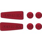 Seizmik 18074 Pursuit Side Mirror Color Inserts Red Weather Seal Caps