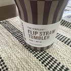 New Stanley 30 Oz Stainless Steel Ice Flow  Flip Straw Tumbler Smokey Taupe Tile