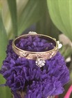 14kt Yellow Gold Engagement Ring With White Gemstone Size 8