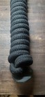 Weaver 25   Braided Cotton Lunge Line Brass Snap Rubber Hand Stopper Black