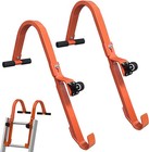 2 Pack Ladder Roof Hook W  Wheel Ladders Stabilizer Holder For Steep Pitch Roof