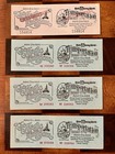 Rare Vintage Walt Disney World The Magic Kingdom Tickets - Unused 4 Useable