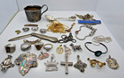 Over 300 Grams Of Sterling Silver Jewelry  Kirk pandora vintage  some Scrap 