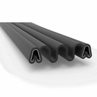 Slider To Slider Accordion Boot Seal - 20 Ft   Spring Clips Are Facing The Same