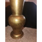 Vintage Style Brutalist Brass 8    Vase Made By India Exotics