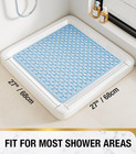 Shower Mat Anti Slip  27x27 Inch Square Bath Mat For Tub Non Slip