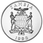 Zambia 100 Kwacha 1998 Bu  african Lion  In Capsule