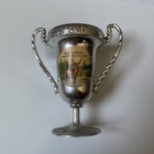 Vintage Fletcher North Carolina Plastic Souvenir Loving Cup Mini Trophy Deer