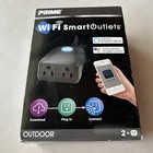 Prime Outdoor Smart Outlet 2x Wifi Remote Control Works W google Home   Alexa