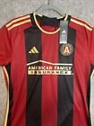 Adidas 2023-24 Atlanta United Fc 17s Kit Home Jersey Black Victory Red Men Large