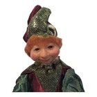 Christmas Pixie Elf 18 Inch Decorative Wireframe Doll Fancy Pants Harlequin