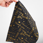 100 Sheets Black With Gold Thank You Tissue Paper  14 X 20 Inch  Perfect For Sma