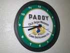 Paddy s Irish Whiskey Cork Ireland Bar Man Cave Advertising Clock Sign