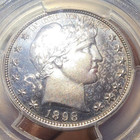 1898 Barber Silver Half Dollar Pcgs Proof Bluish Toning Minted 735 Rare  Drop 