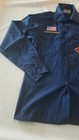 Vtg Blue Boy Scout Uniform Shirt Sz 16 Patches Wolf Bobcat Bear Usa Flag Etc