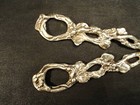 Antique Hand Made Sterling Silver Repousse Grape Shears