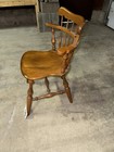 Vintage Ethan Allen Heirloom Nutmeg Maple Spindle Comb Back Dining Chairs