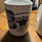 Two Vintage Fort Worth Texas Police Coffee Mugs
