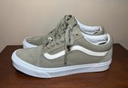 Vans Off The Wall Pewter Gray Low Top Suede Canvas Sneaker Men 7 Women 8 5 Euc