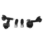 1974-1977 Corvette Dual Retractor Shoulder Seatbelt System Pushbutton - Black