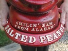 27 Pound Cast Iron Coin Bank     Smilin  Sam From Alabam    The Salted Peanut Man
