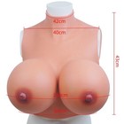 Silicone Breast Form Plate Fake Boobs S Cup Crossdresser Transgender Tan Color