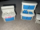 My Sweet Home Furniture Dollhouse Blue   White Lot Toysrus Stove Sink Counter