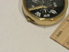 Brass Pocket Compass -black Face-nautical Camping Hiking W position Lock