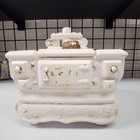 Mccoy Vintage White Ceramic Stove Cookie Jar Canister Kitchen Retro Medium