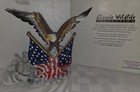 American Bald Eagle Holding Flags Nightlight 8 25  Wide   7 25  Tall  New In Box
