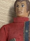Vintage 1972 Original Ideal Evel Knievel 7  Action Figure Red Cycle Suit